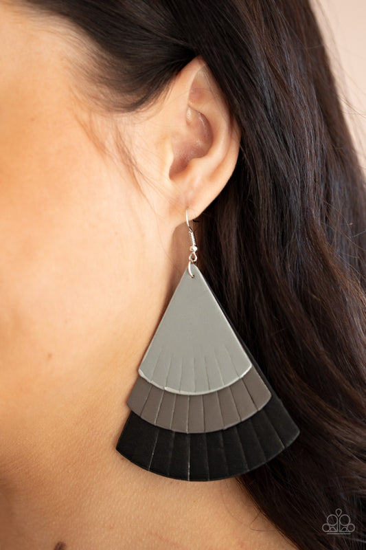 Huge Fanatic Black Earrings