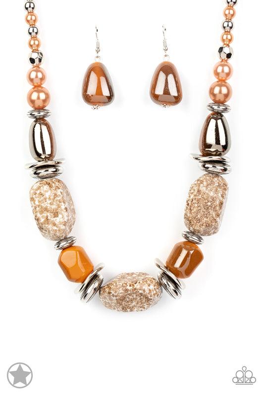 In Good Glazes Peach Necklace (Blockbuster)