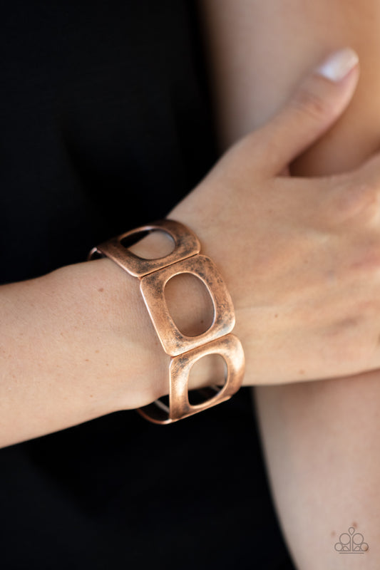 In Oval Your Head Copper Bracelet