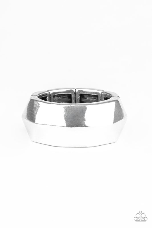 Industrial Mechanic Silver Urban Unisex Ring