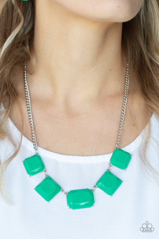 Instant Mood Booster Green Necklace