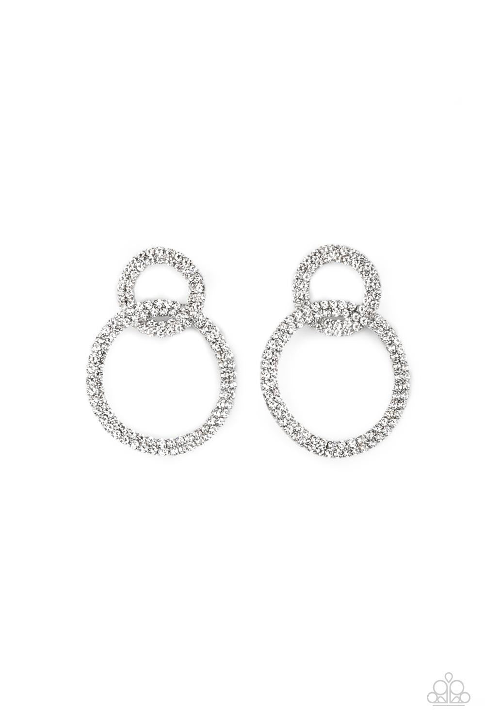 Intensely Icy Gunmetal LOP Post Earrings