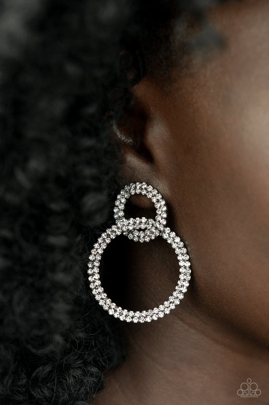 Intensely Icy Gunmetal LOP Post Earrings