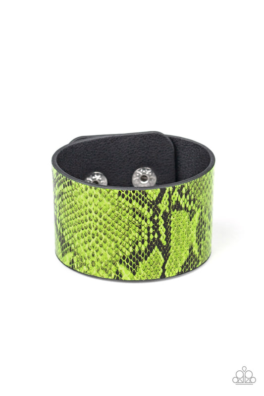 It’s a Jungle Out There Green Wrap Bracelet