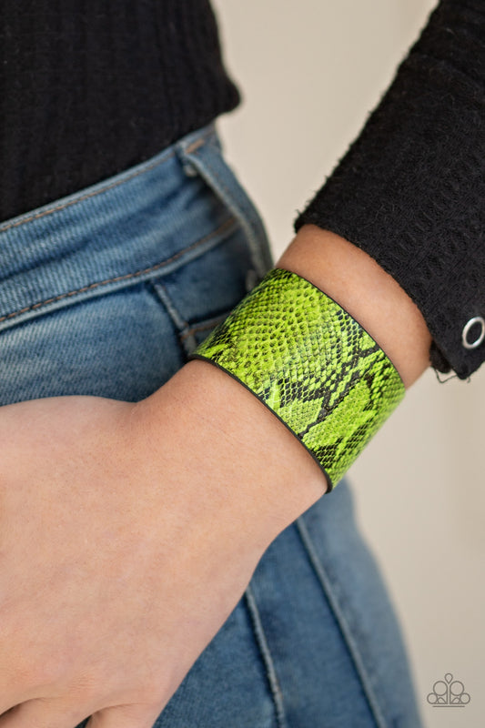 It’s a Jungle Out There Green Wrap Bracelet