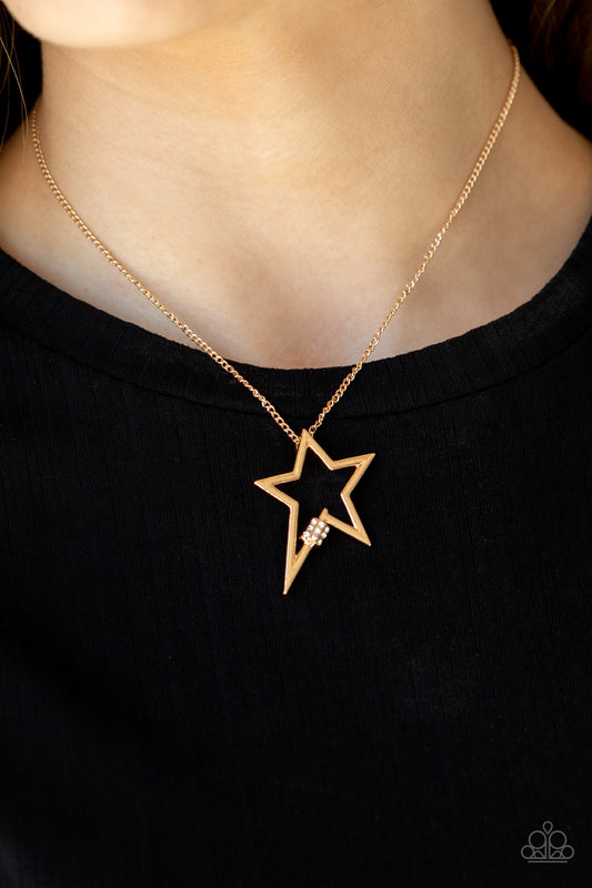 Light Up The Sky Gold Star Necklace