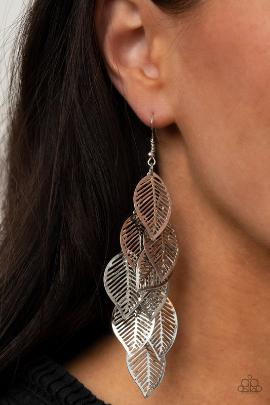 Limitlessly Leafy Silver Earrings