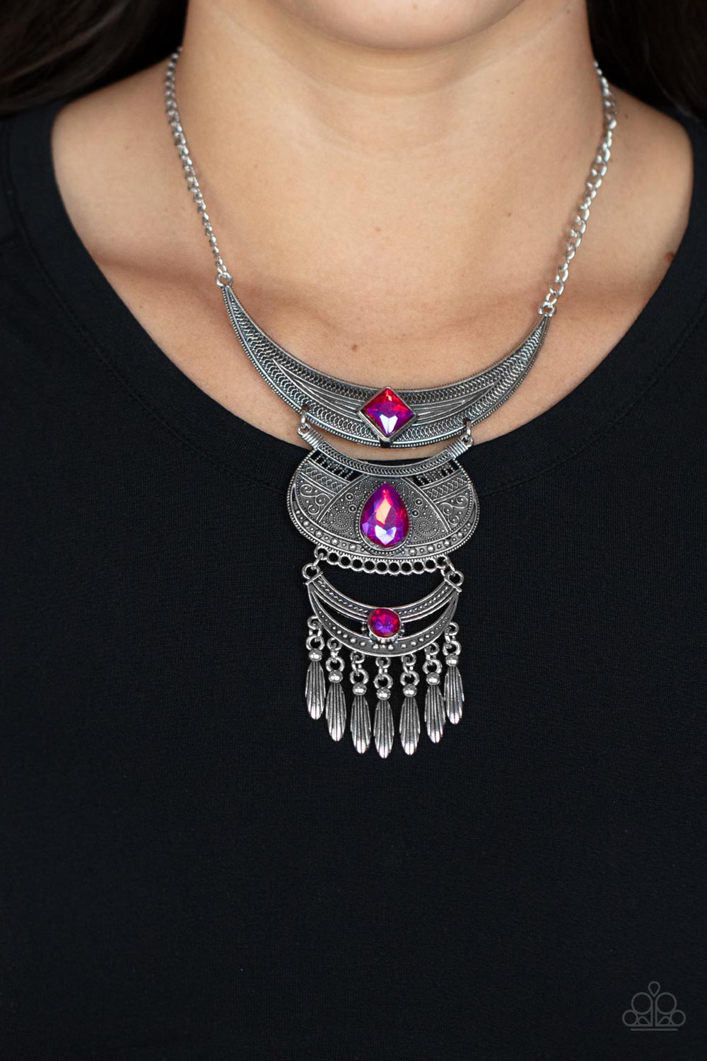 Lunar Enchantment Pink Multi Necklace