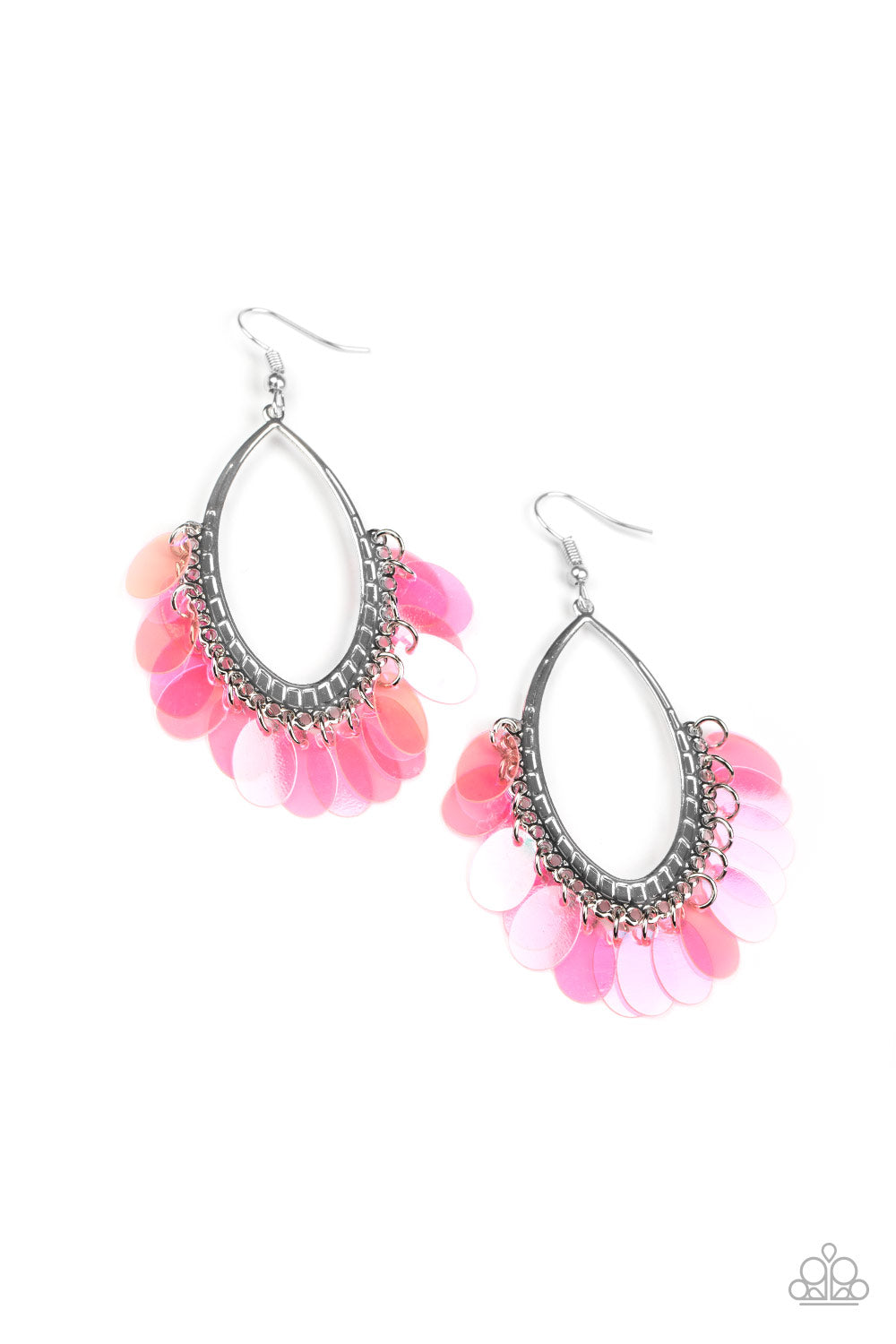 Mermaid Magic Pink Iridescent Earrings