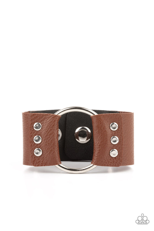 Moto Mayhem Brown Urban Wrap Bracelet