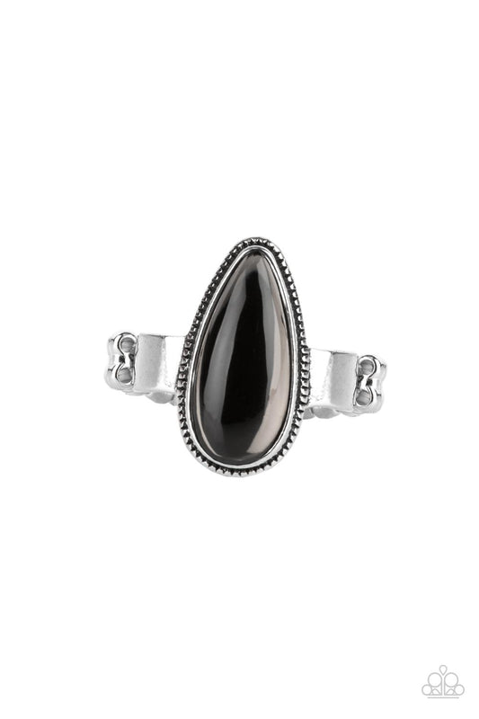 Mystical Marvel Silver Gunmetal Ring