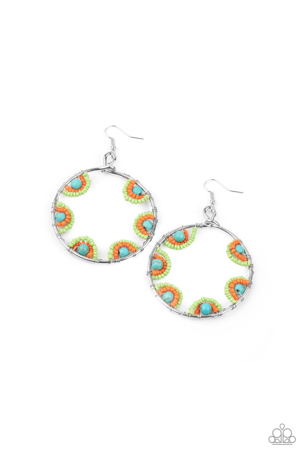 Off the Rim Multi Seedbead Earrings