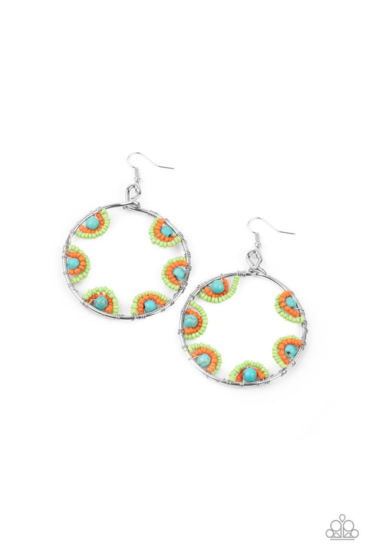 Off the Rim Multi Seedbead Earrings