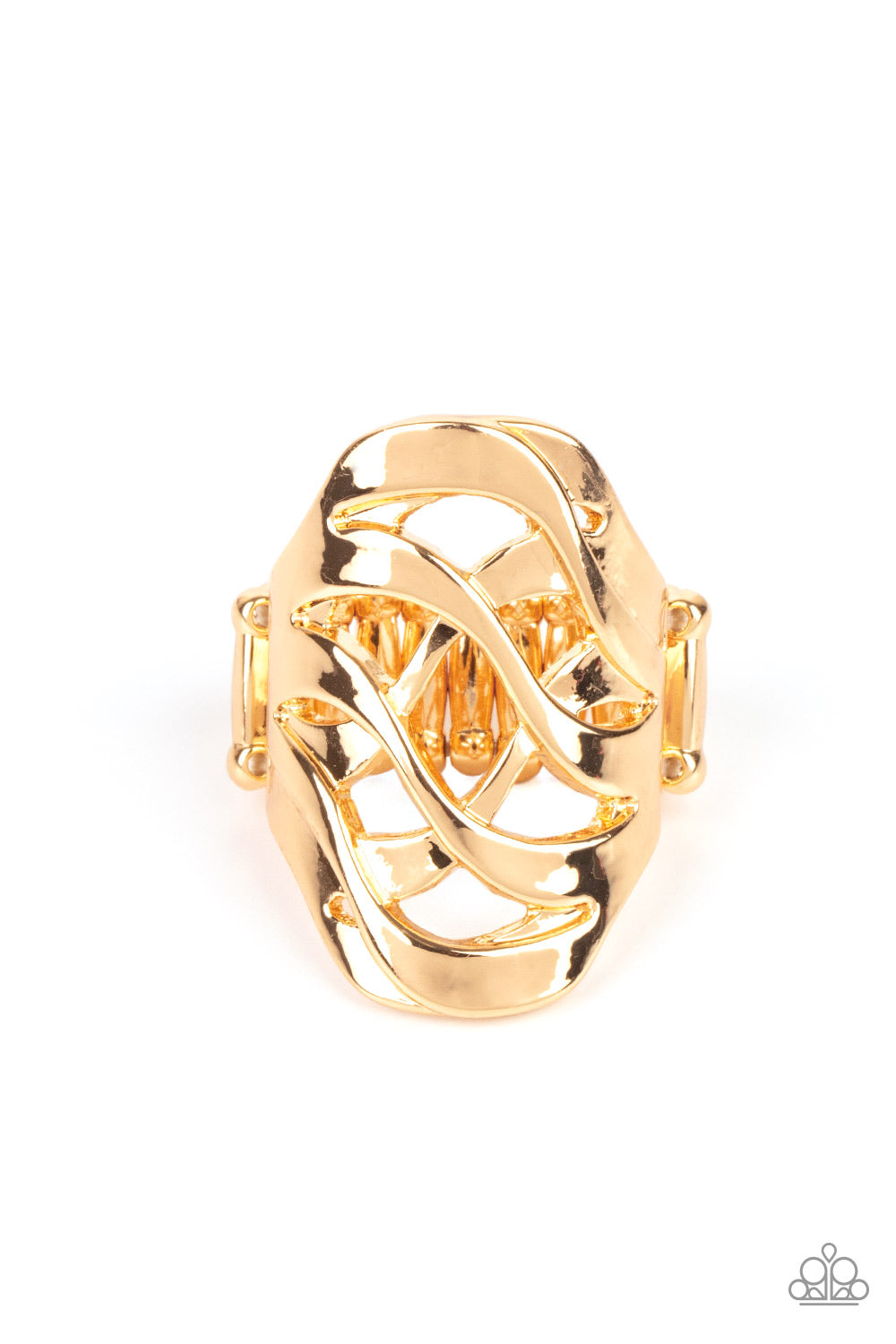 Open Fire Gold Ring