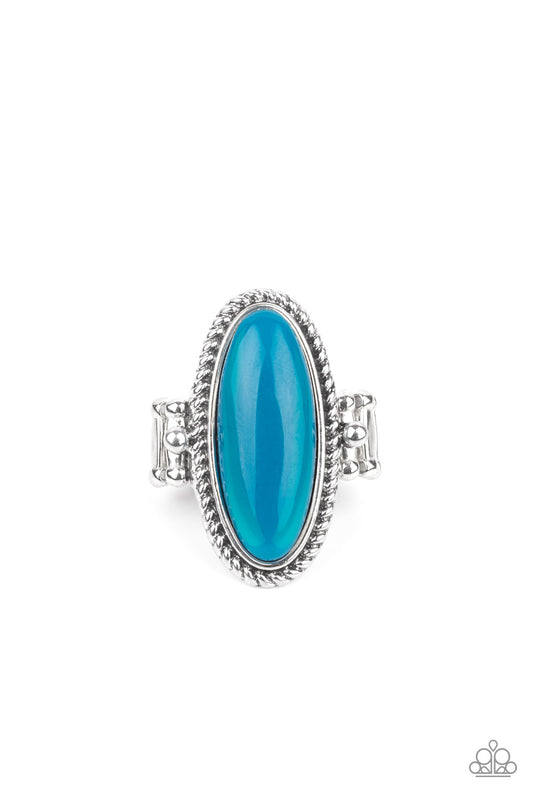 Oval Oasis Blue Ring