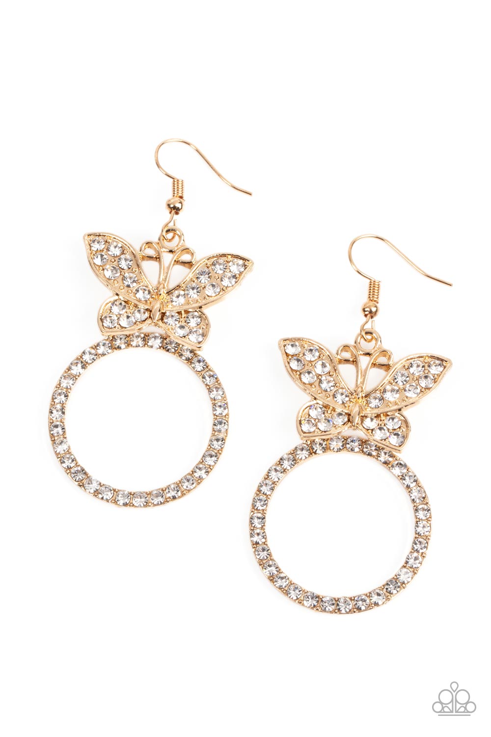 Paradise Found Gold Butterfly Earrings