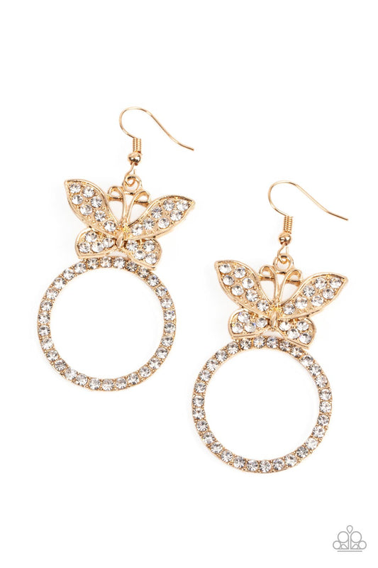 Paradise Found Gold Butterfly Earrings