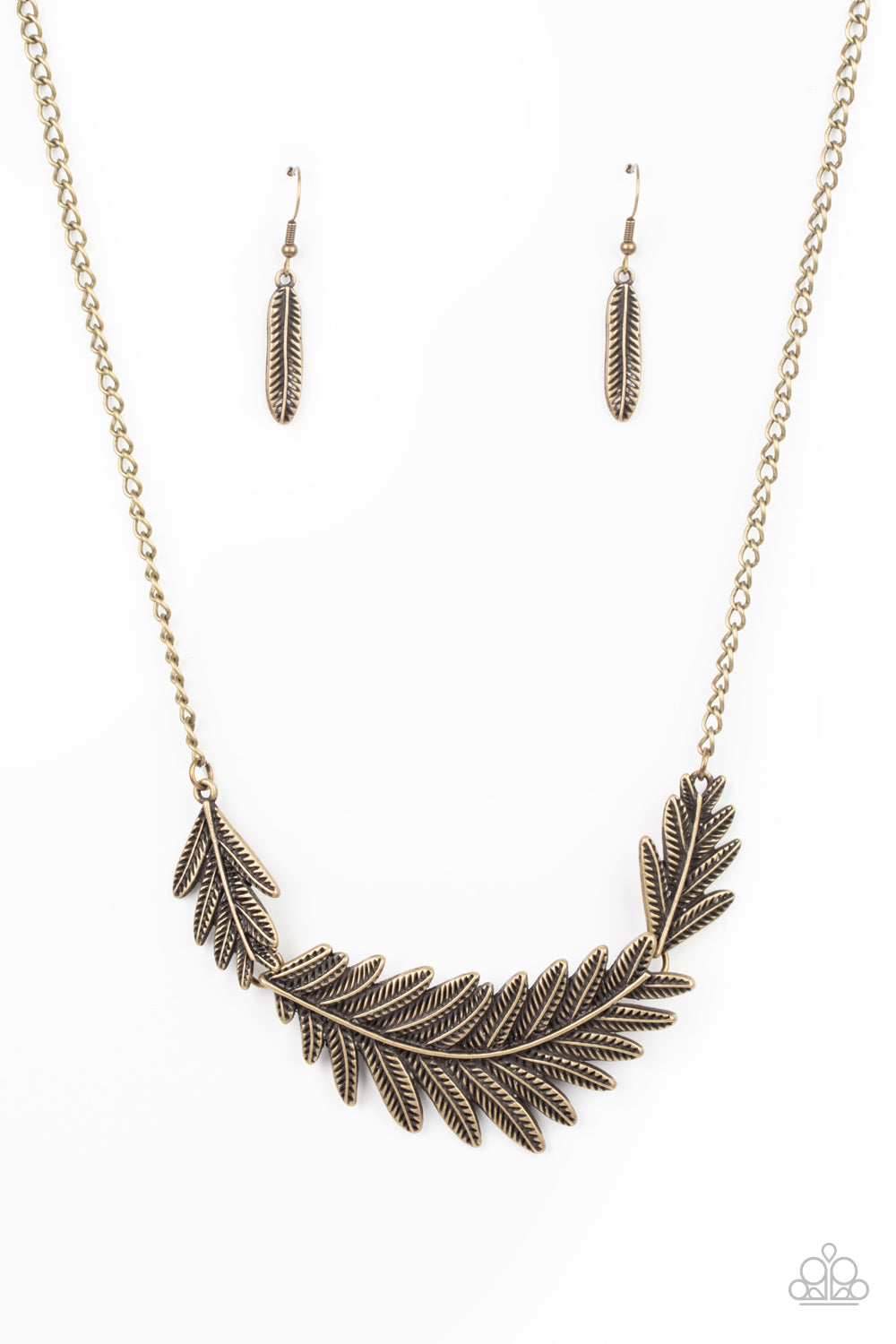 Queen of the Quill Brass Necklace