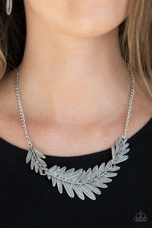 Queen of the Quill Silver Necklace