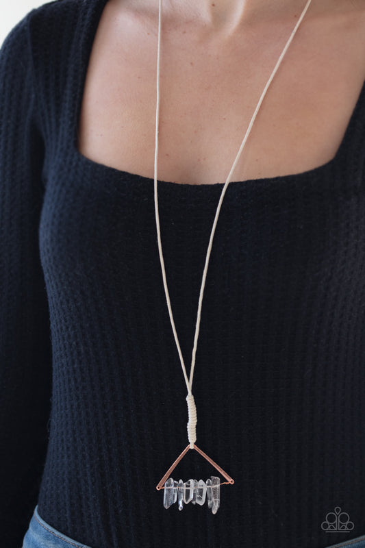 Raw Talent Long Copper Necklace