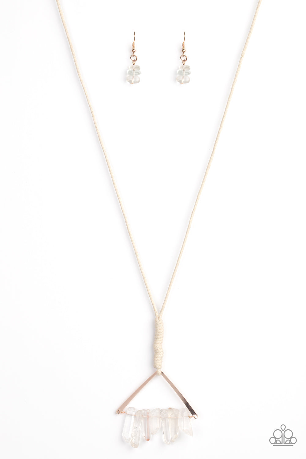 Raw Talent Long Rose Gold Necklace