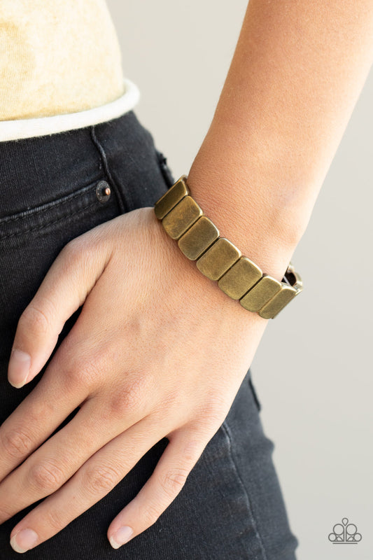 Retro Effect Brass Bracelet