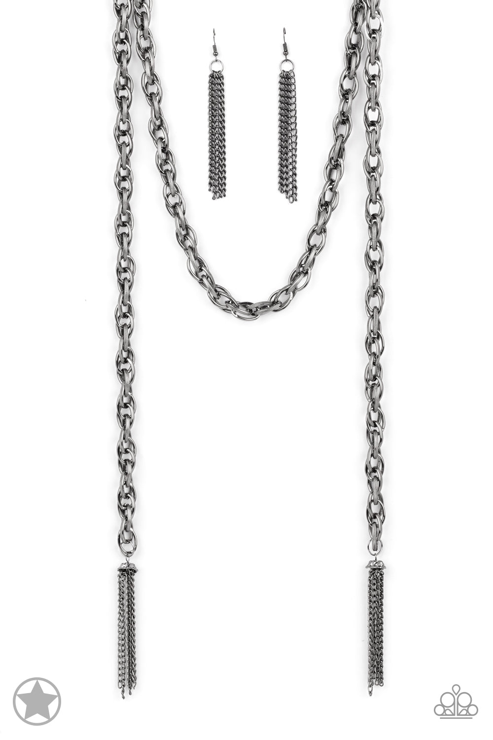 SCARFed for Attention Gunmetal Necklace (Blockbuster)