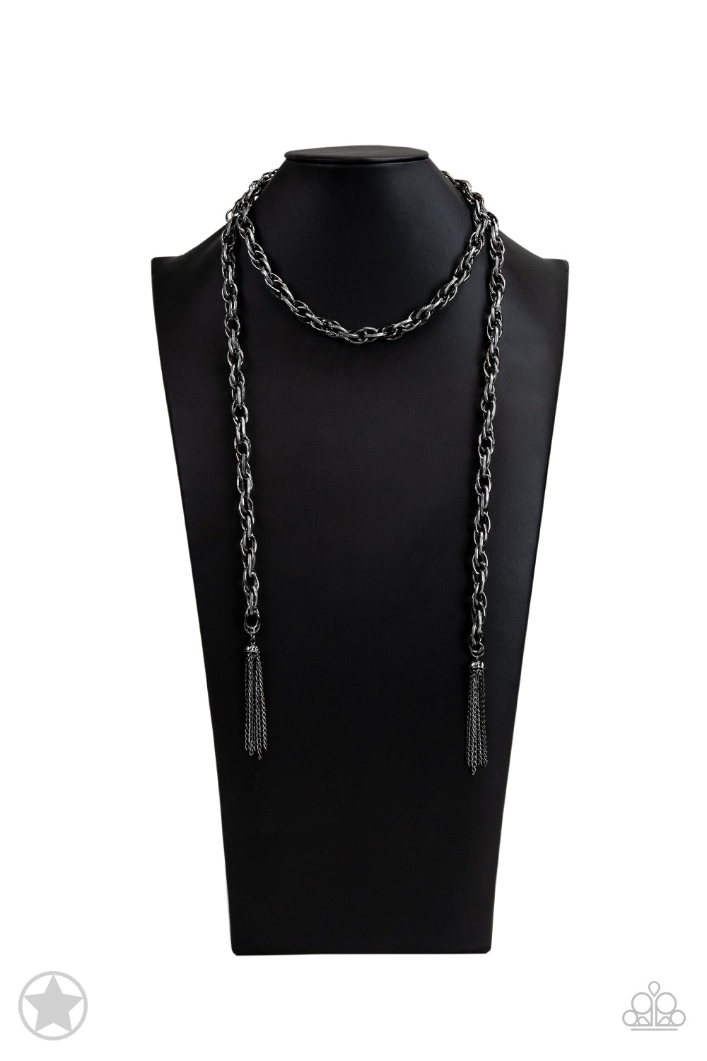 SCARFed for Attention Gunmetal Necklace (Blockbuster)