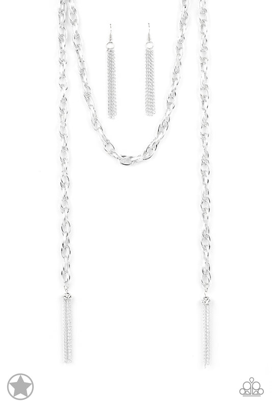 SCARFed For Attention Silver Necklace (Blockbuster)