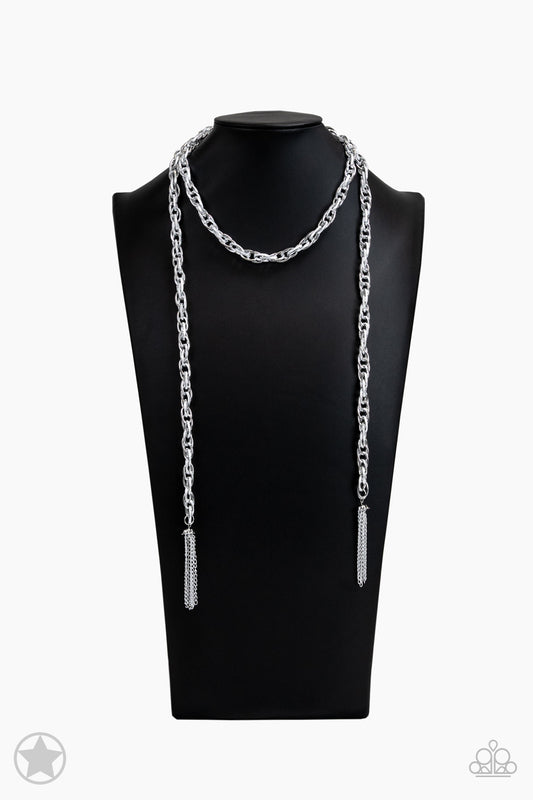 SCARFed For Attention Silver Necklace (Blockbuster)