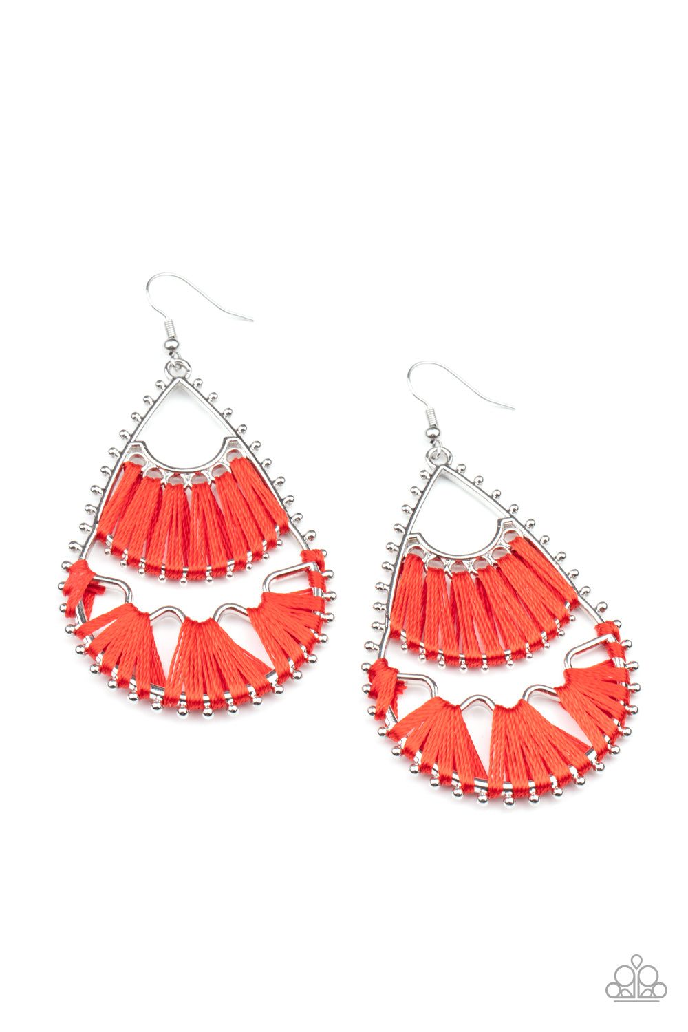 Samba Scene Red Earrings