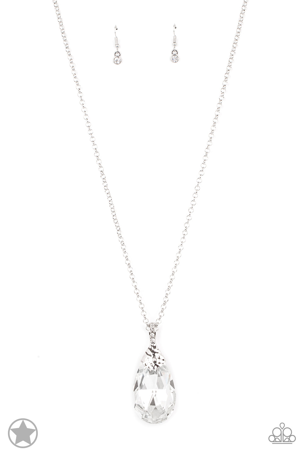 Spellbinding Sparkle Silver Long Necklace (Blockbuster)