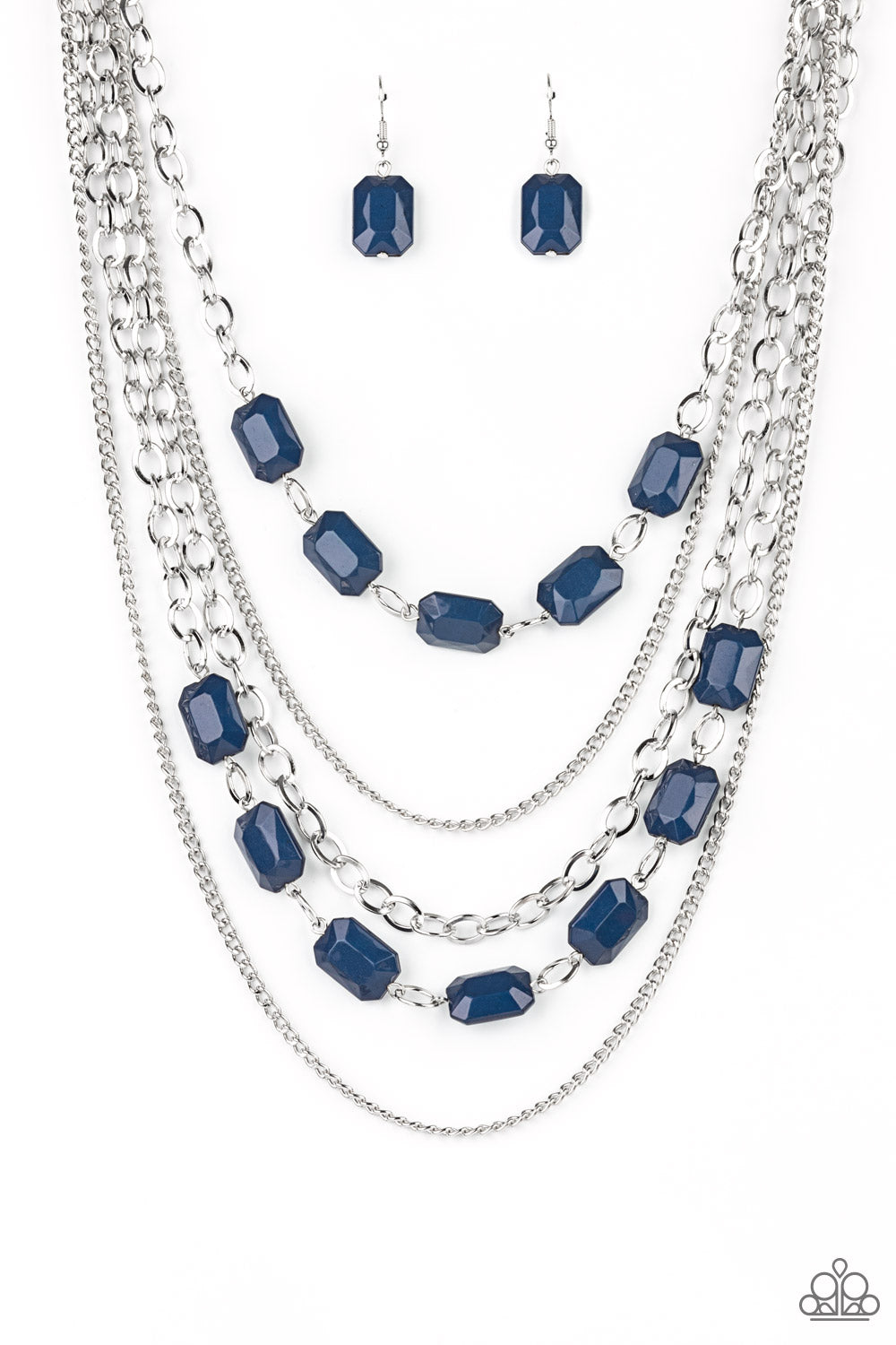 Standout Strands Blue Necklace