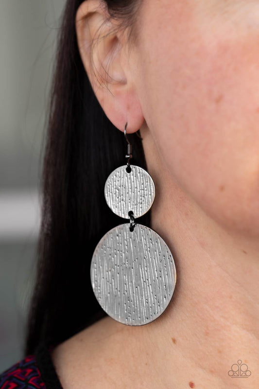 Status Cymbal Gunmetal Earrings