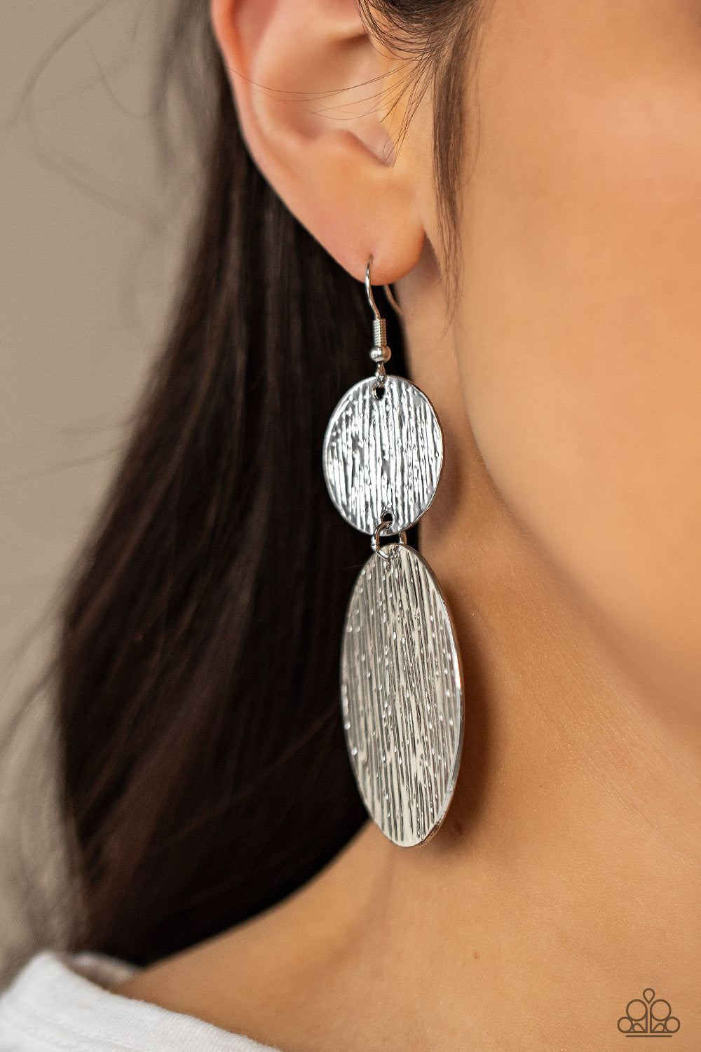 Status Cymbal Silver Earrings