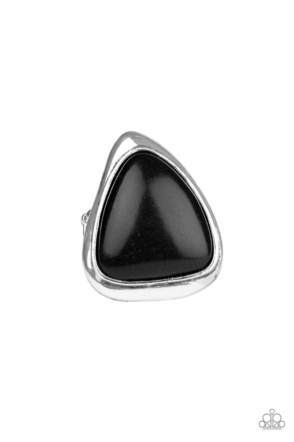 Stone Scene Black Ring