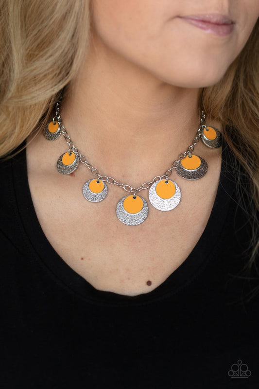 The Cosmos are Calling Orange Necklace