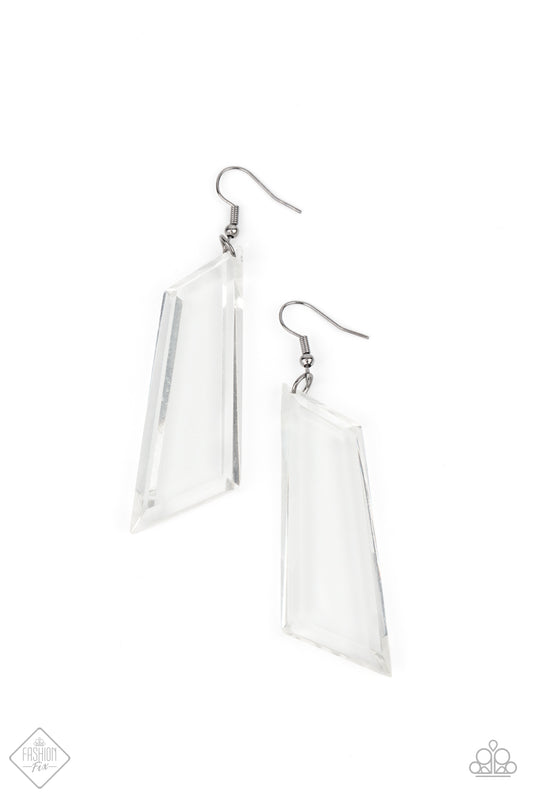 The Final Cut Clear Gunmetal Fashion Fix Earrings