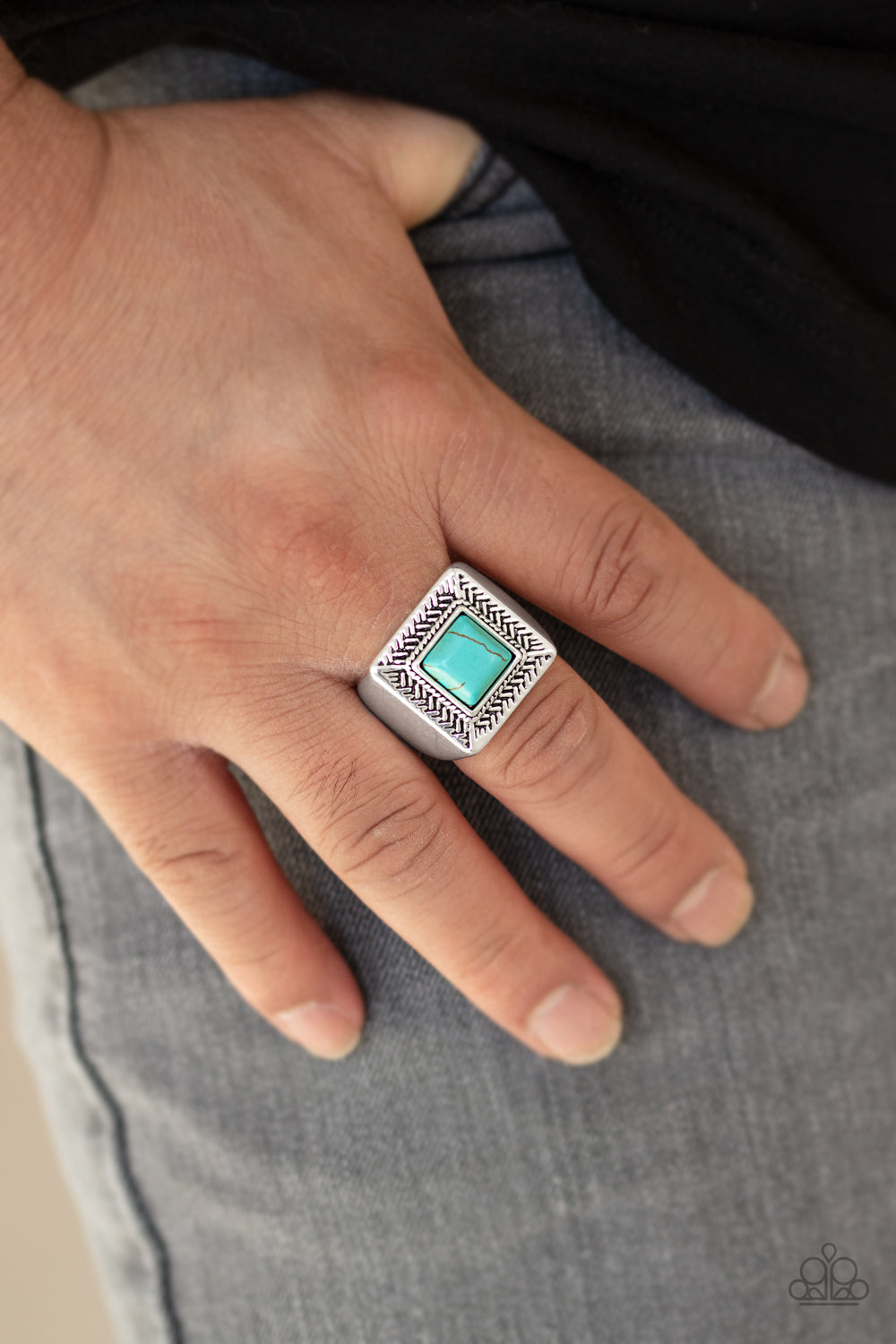 The Wrangler Blue Urban Unisex Ring