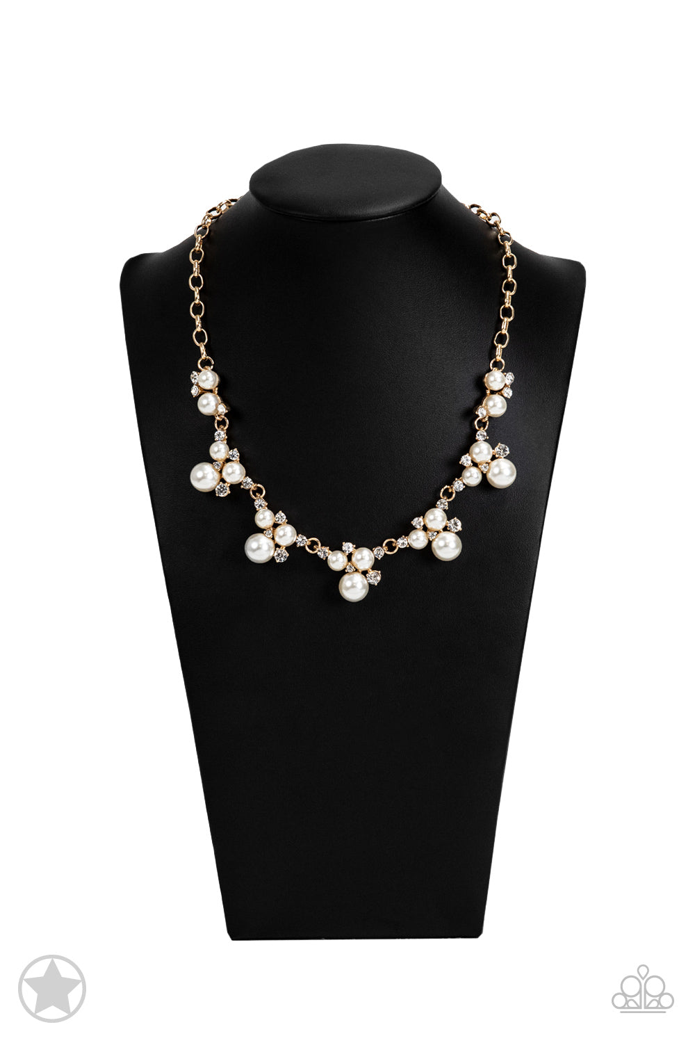 Toast To Perfection Gold Pearl Necklace (Blockbuster)