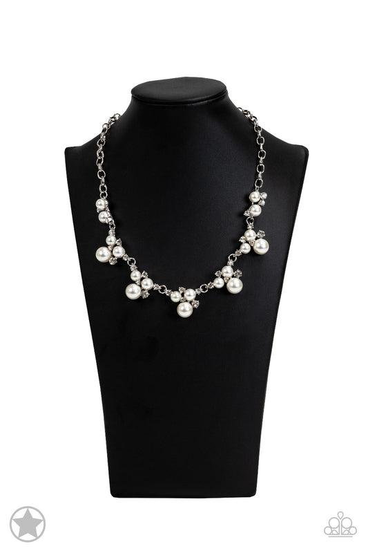 Toast To Perfection Silver Pearl Necklace (Blockbuster)