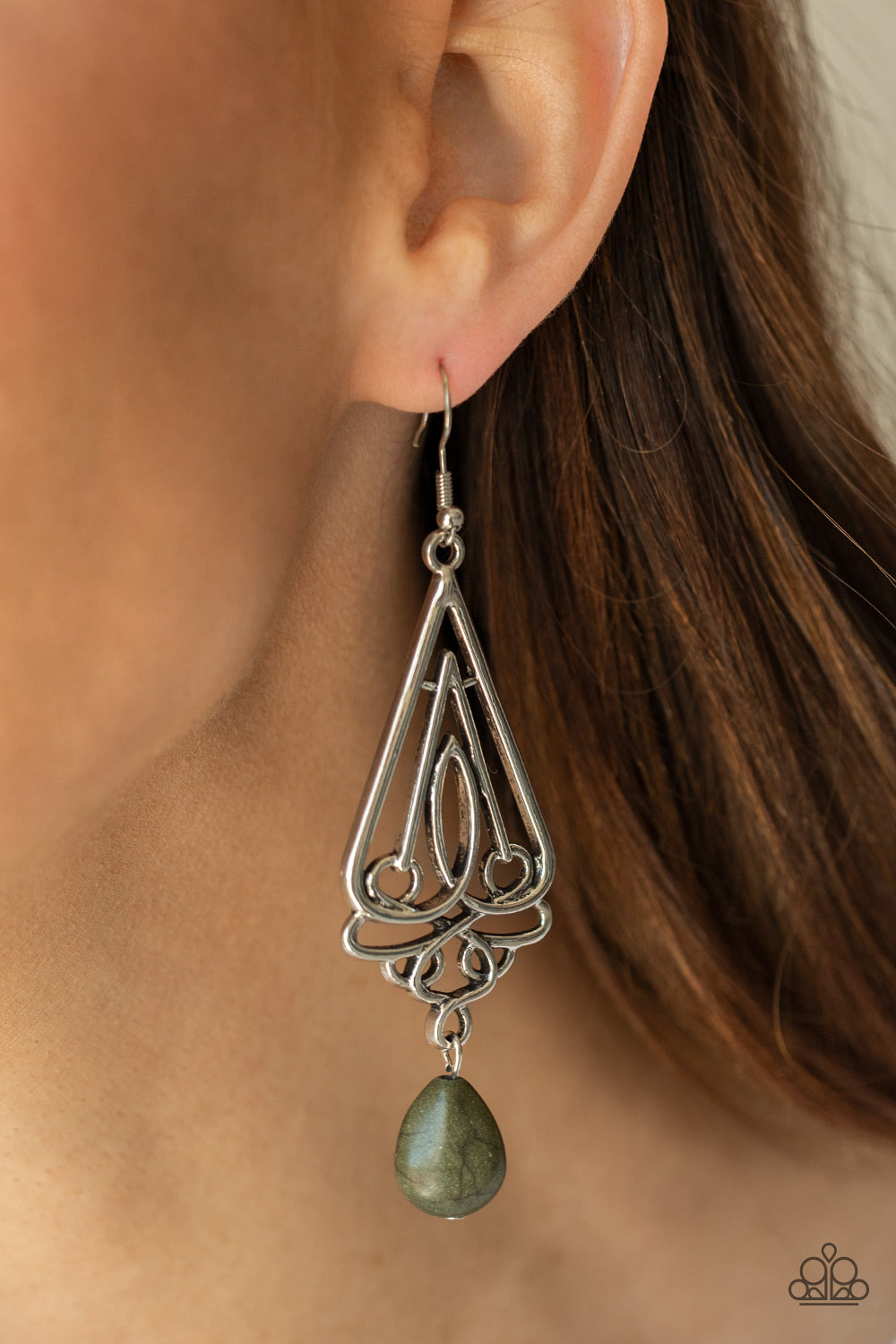 Transcendent Trendsetter Green Earrings