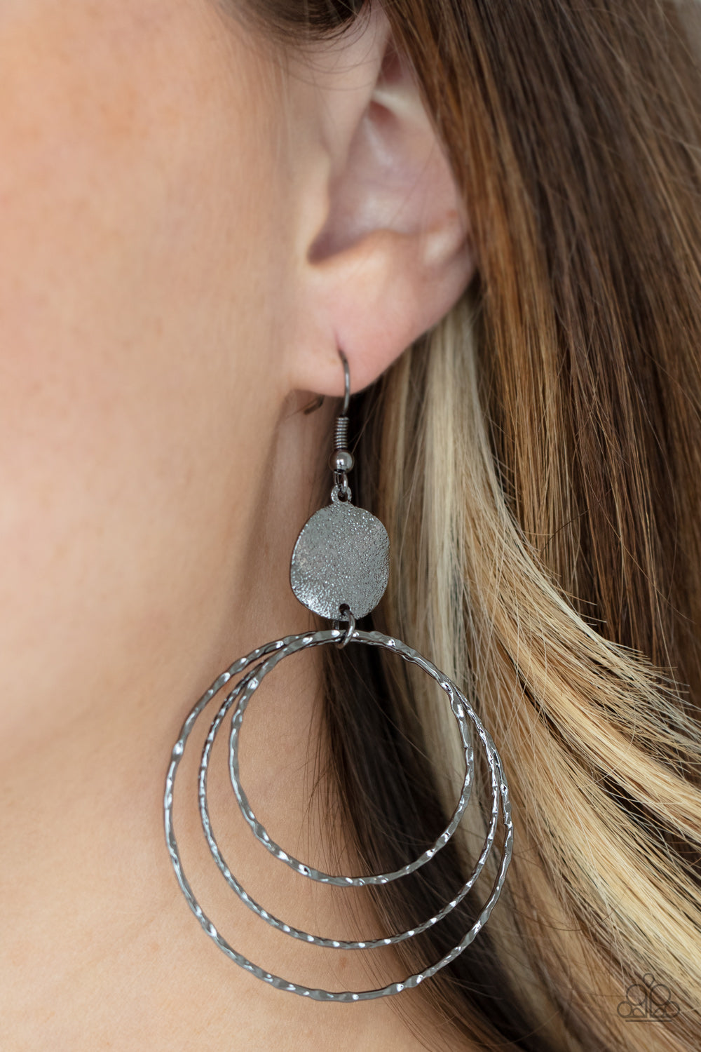 Universal Rehearsal Gunmetal Earrings