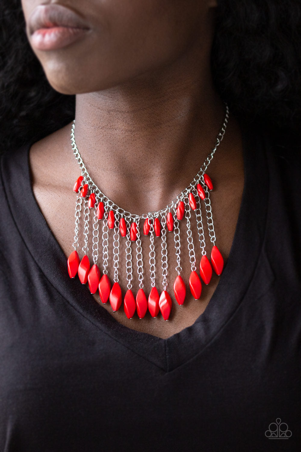 Venturous Vibes Red Necklace