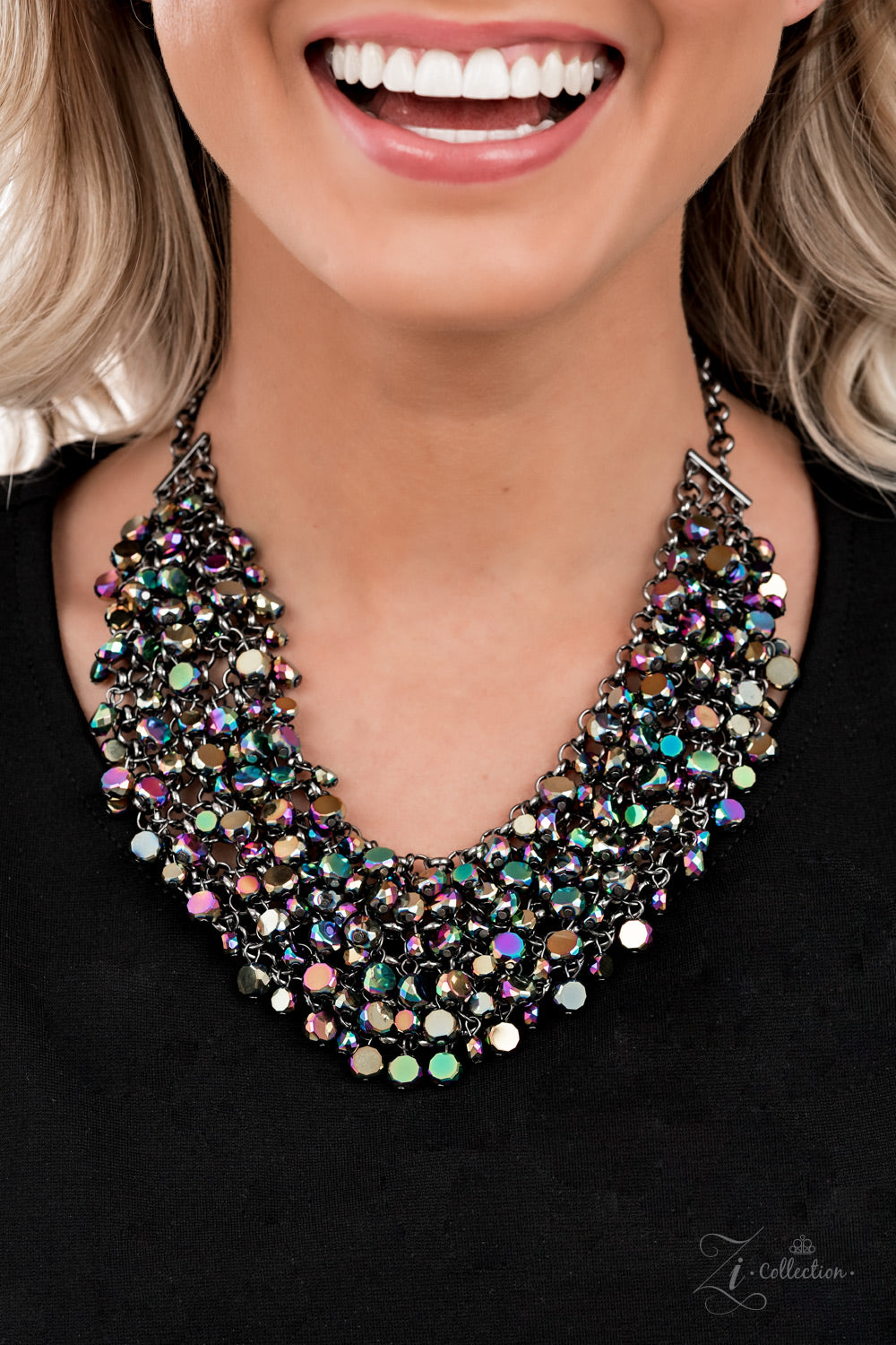 Vivacious Oil Spill Zi Collection Necklace