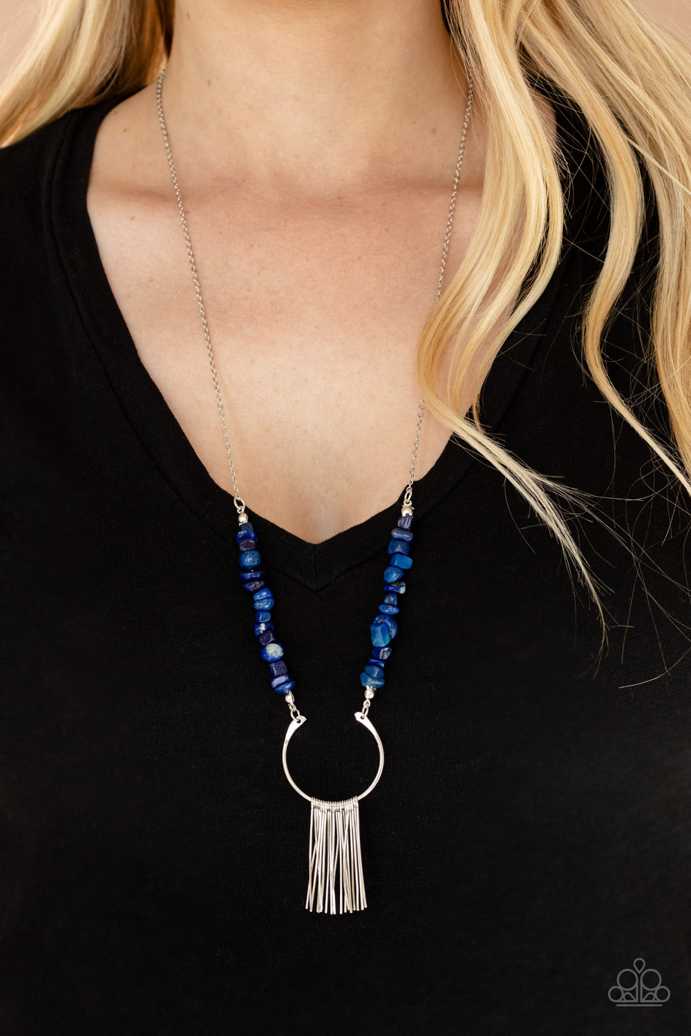 With Your Art and Soul Blue Necklace