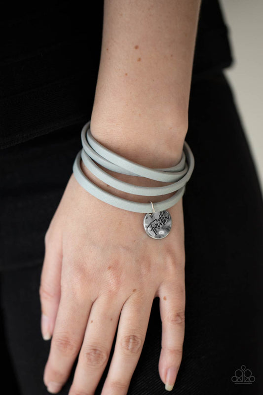 Wonderfully Worded Silver Urban Bracelet