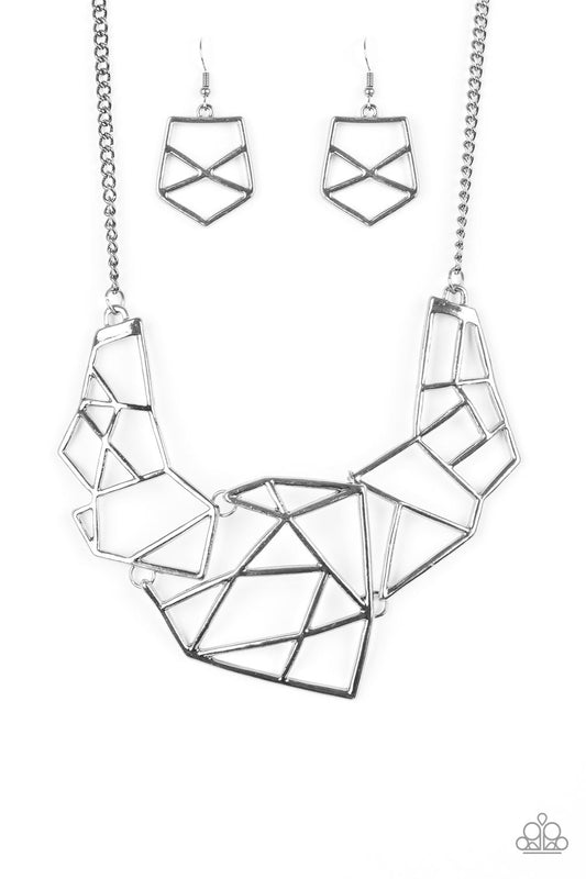 World Shattering Gunmetal Necklace