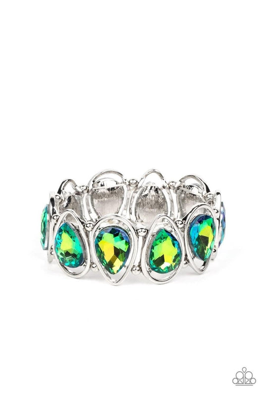 The Sparkle Society Green Oil Spill Bracelet