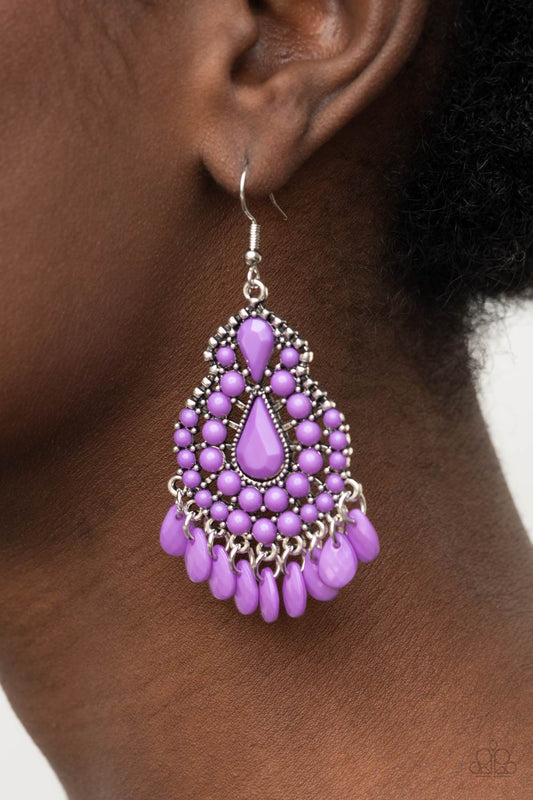 Persian Posh Purple Earrings